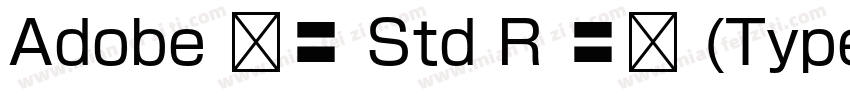 Adobe 仿宋 Std R 常规 (Type1)(CHINESE G字体转换